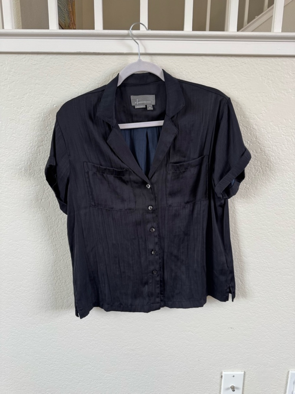 Anthropologie Black Surf Shirt
